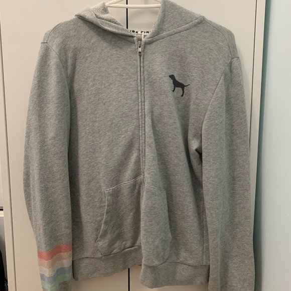 Cute rainbow zip-up sweater - Picture 1 of 2